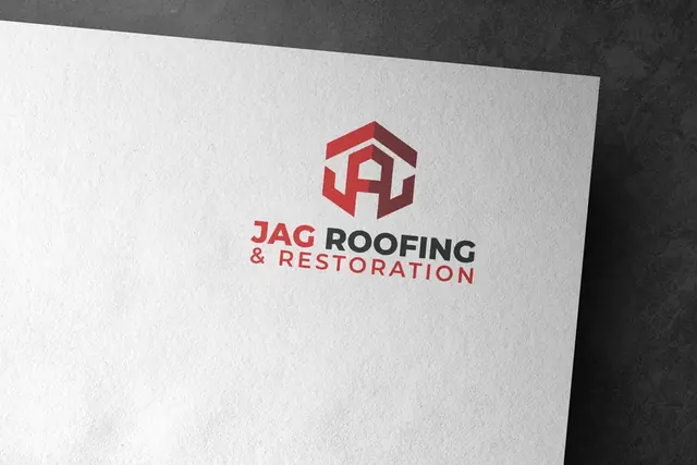 JAG Roofing & Restoration logo printed on white paper
