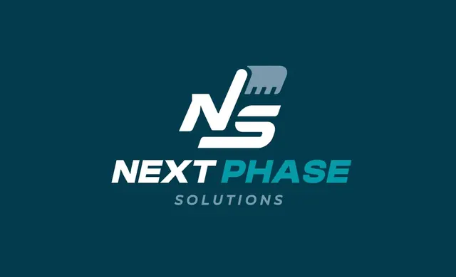 Next Phase Solutions logo on a deep teal background