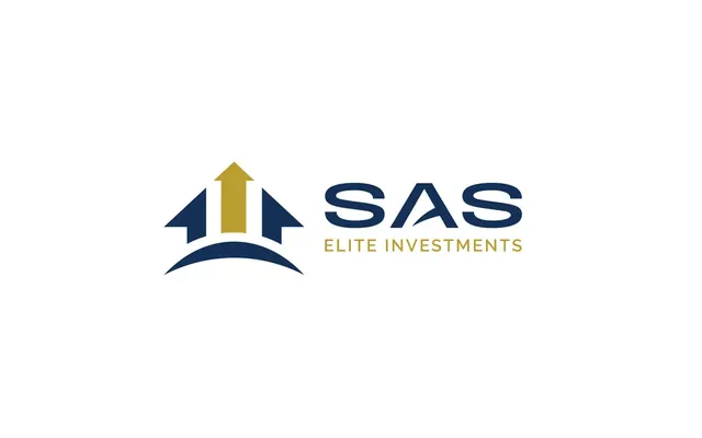 SAS Elite Investments logo in navy and gold on white