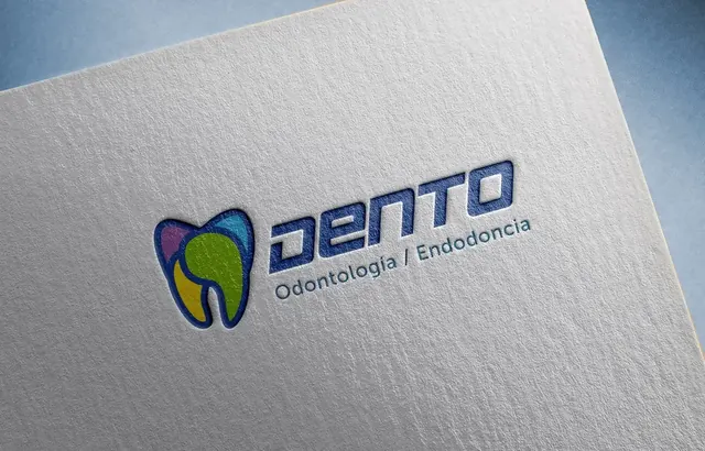 Dento endodontics logo pressed into paper