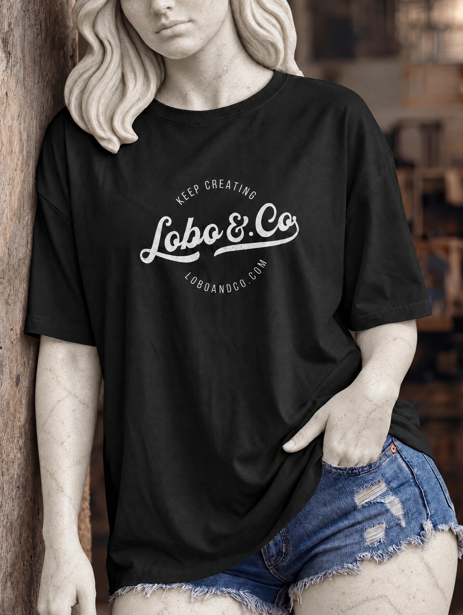 Keep Creating Lobo & Co. Signature Tee, view 1 of 2