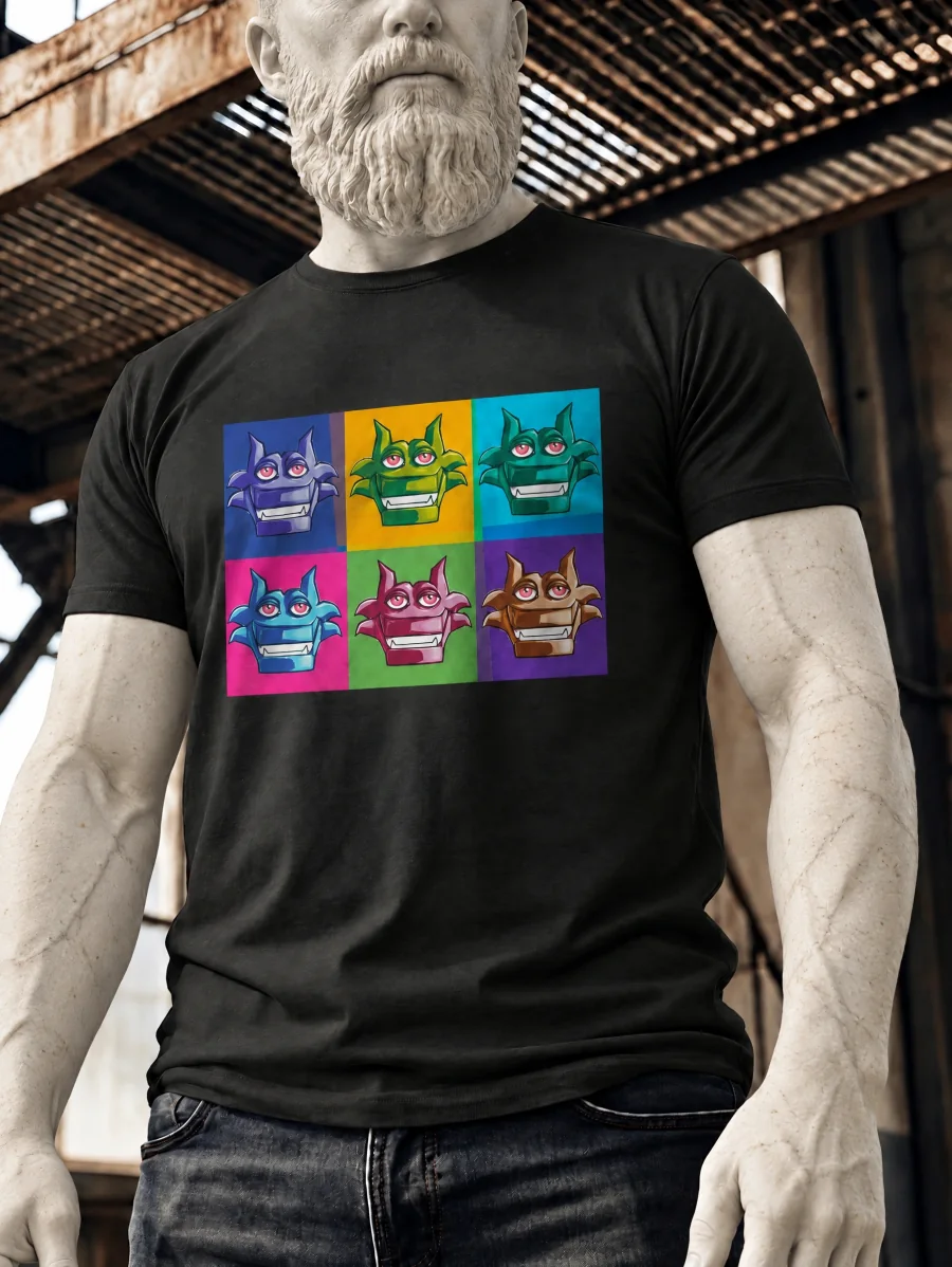 Pop Lobo Grid Graphic T-Shirt