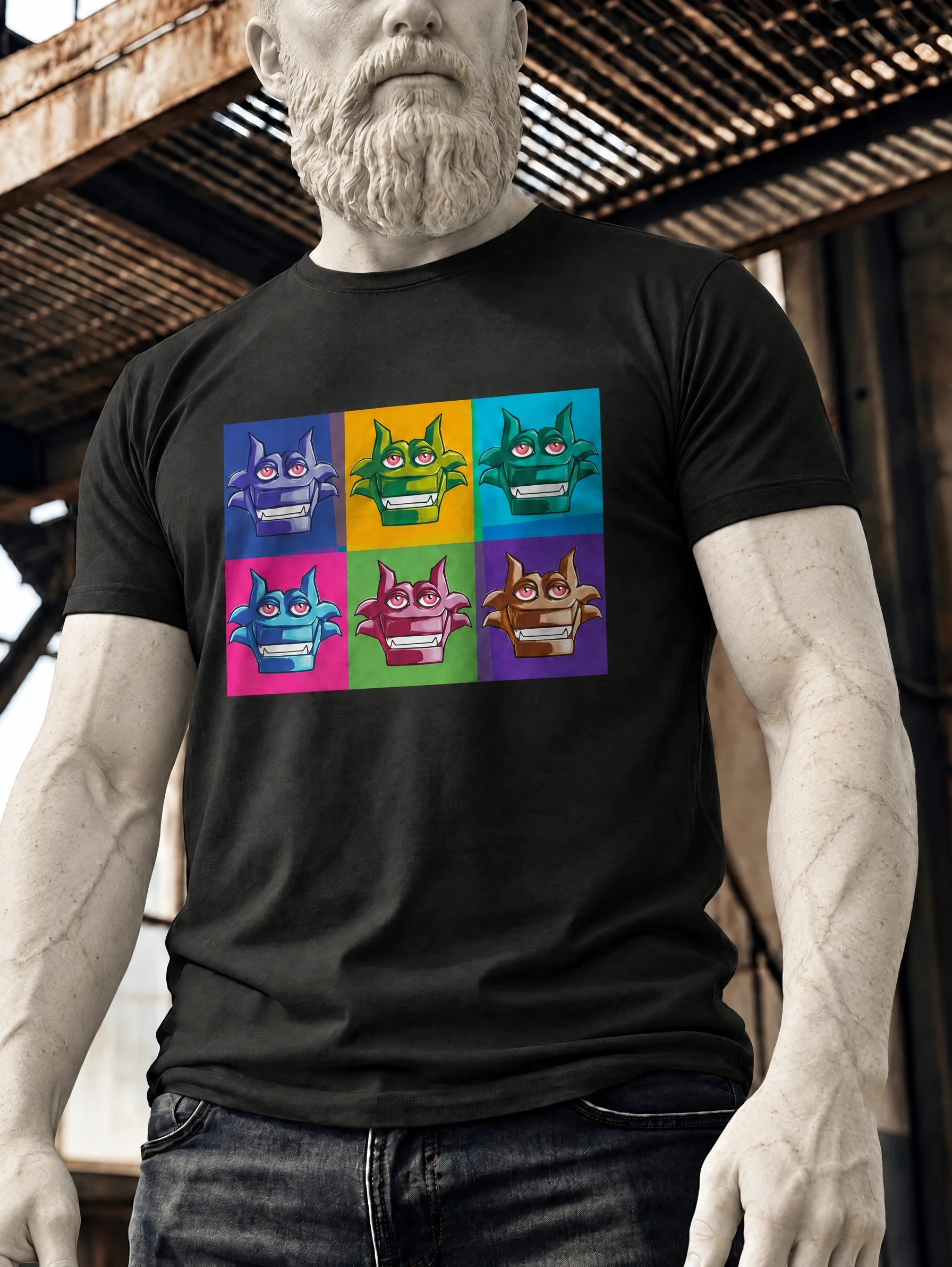 Pop Lobo Grid Graphic T-Shirt, view 1 of 2