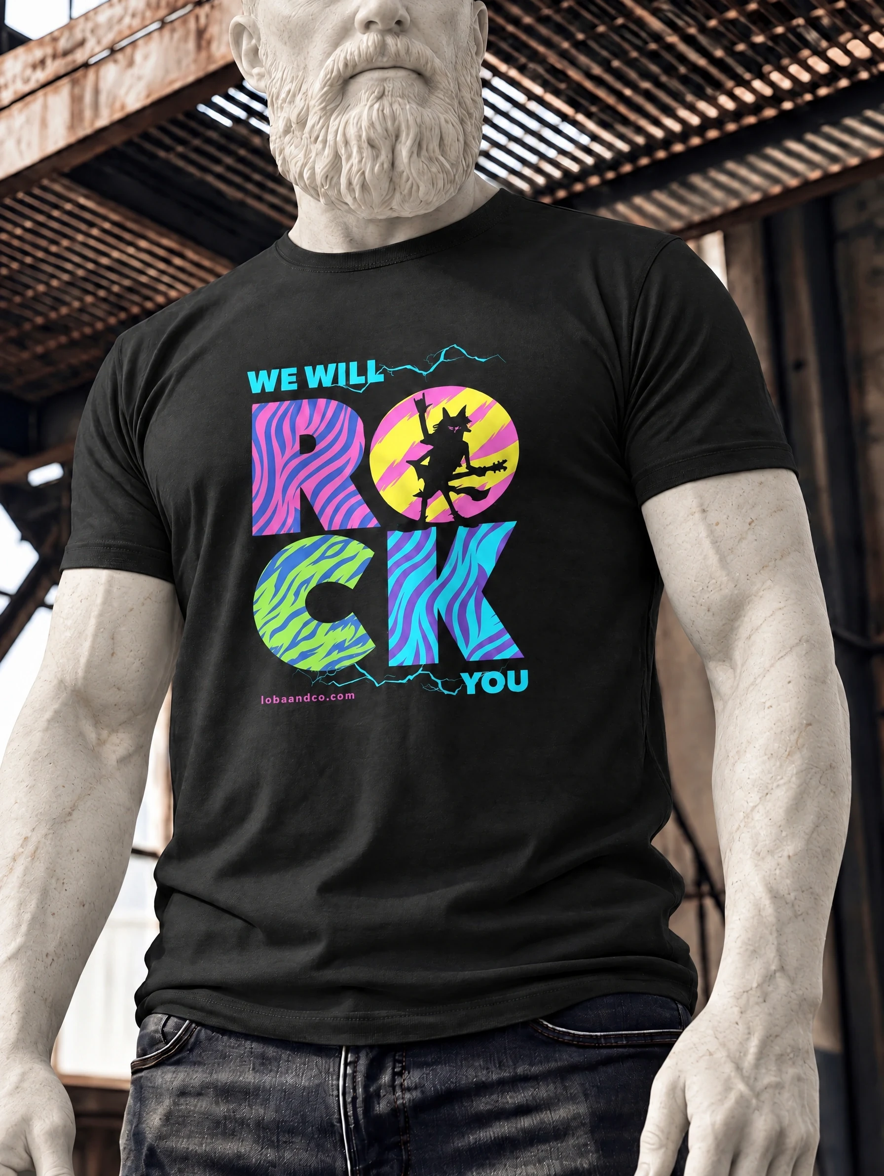 Rockin' Zebra Graphic Tee, view 1 of 2