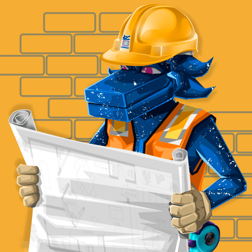 contractor brand character