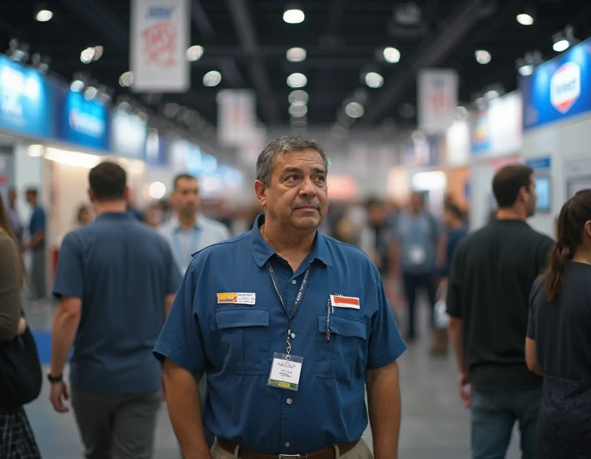 Hispanic male HVAC technician