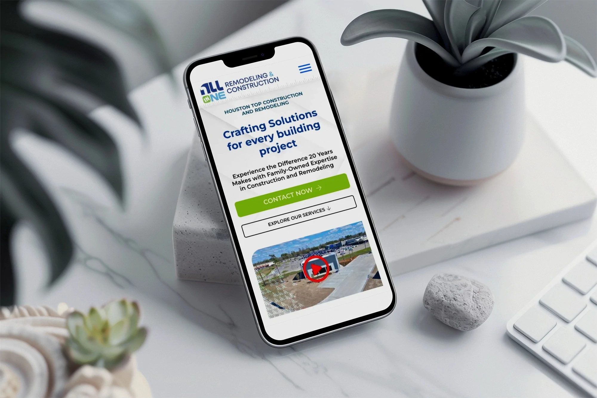 web design for contractors hosuton heights