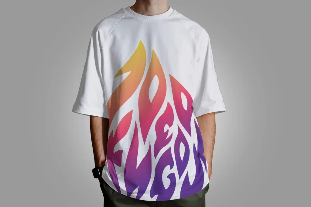 100fuegos tshirt mockup