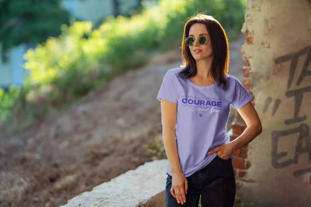 Girl at urban environment