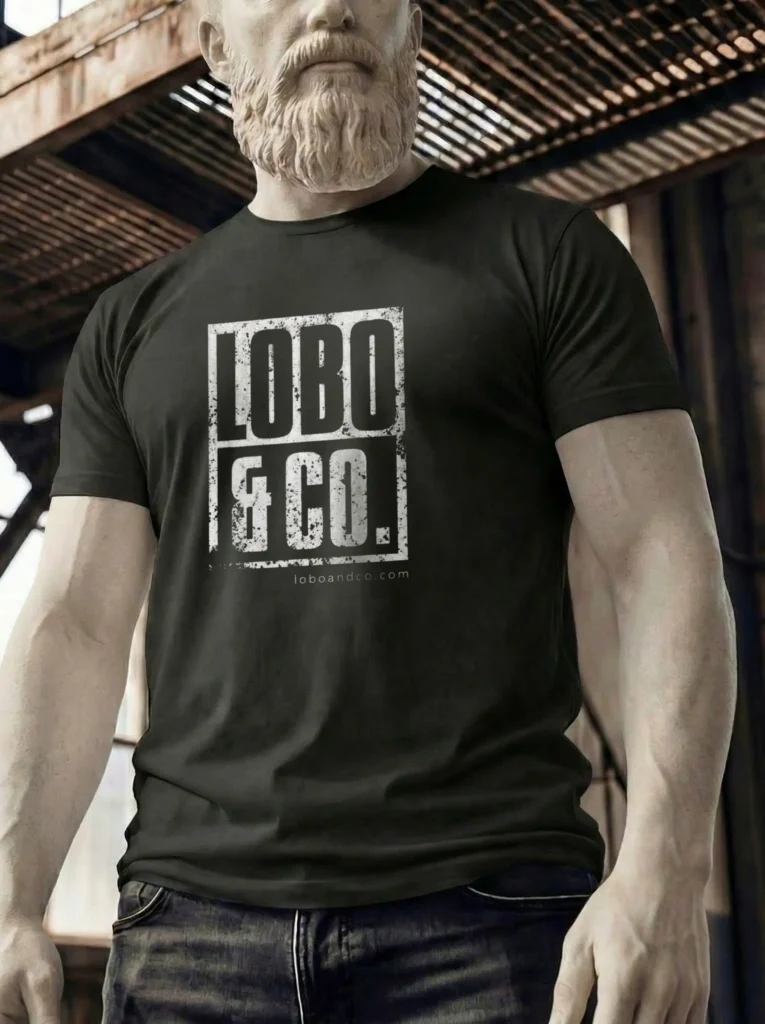 Lobo and Co Grunge Logo Shirt