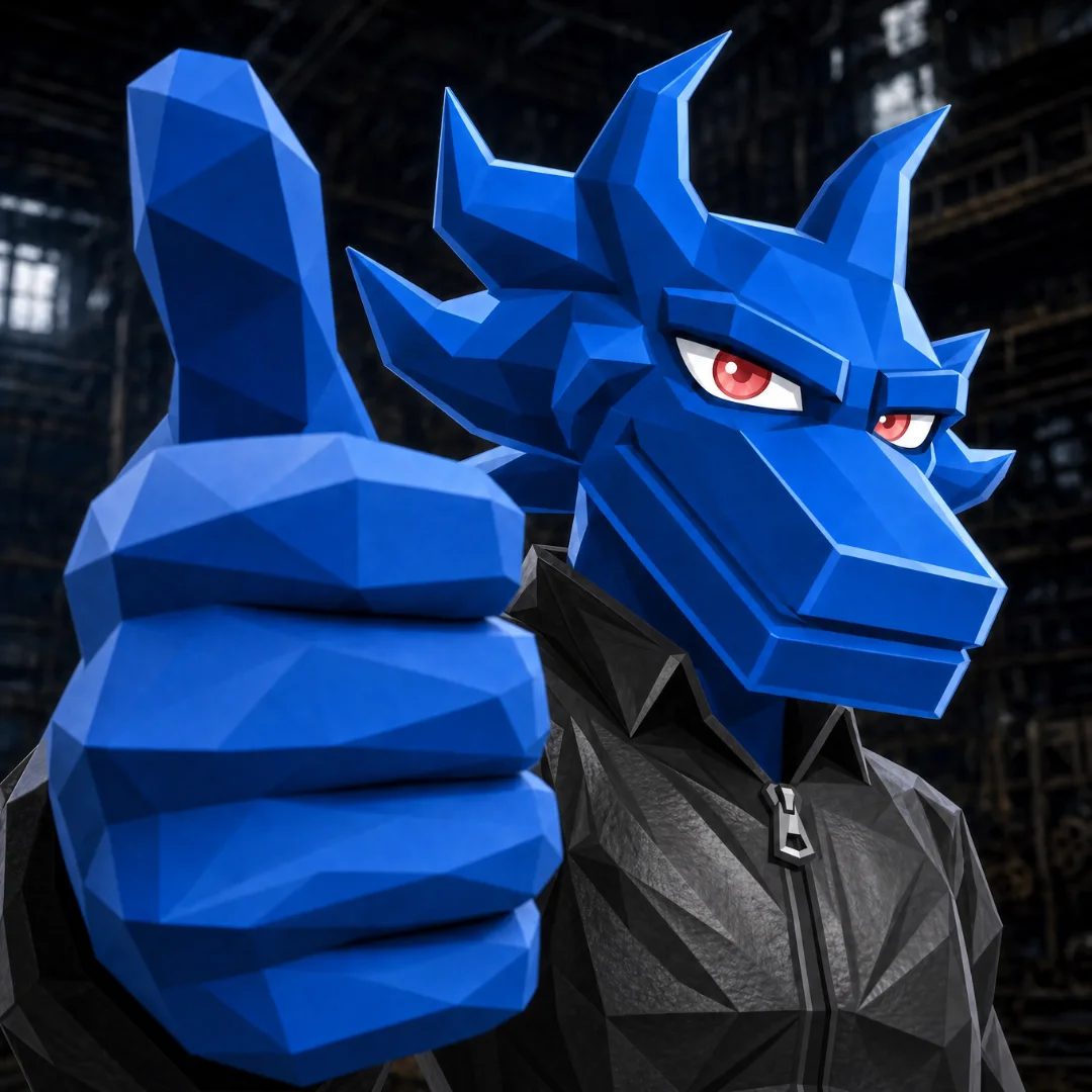 Lobo and Company Brand Character Thumbs Up 1